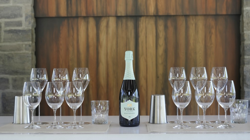 York Vineyards Tasting Experience Tasting Room set up